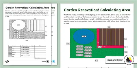 Calculating the Area of Garden A
