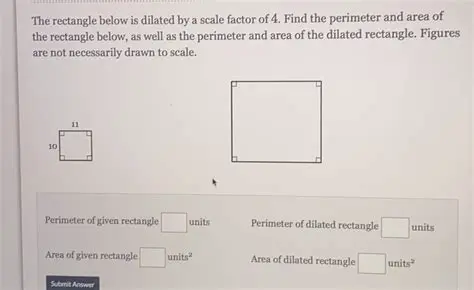 Calculating the Area of the Dilated Rectangle