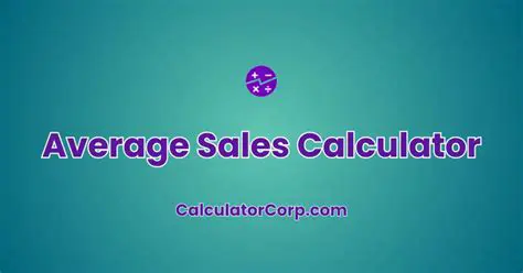 Calculating the Average Sales