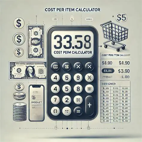 Calculating the Cost per Item