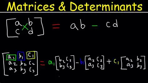Calculating the Determinants of the Matrices