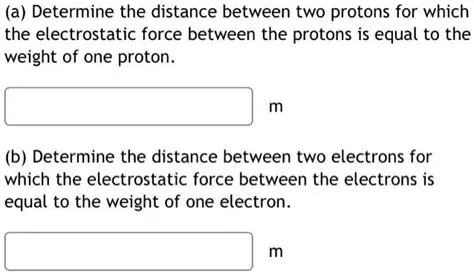 Calculating the Distance Between Two Protons