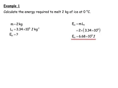 Calculating the Energy Required to Melt 2 kg of Ice