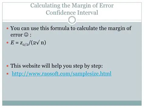 Calculating the Margin of Error