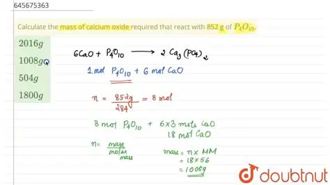 Calculating the Mass of Calcium Nitrate