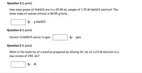 Calculating the Mass of NaNO3 for a Solution