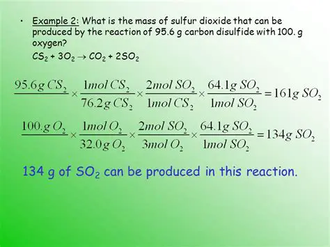 Calculating the Mass of Sulfur Dioxide