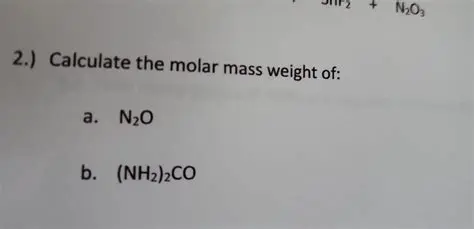 Calculating the Molar Mass of N2O
