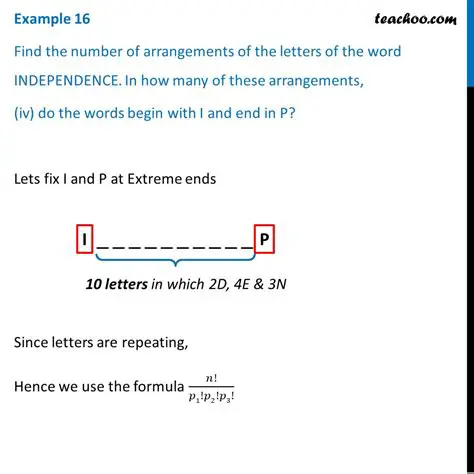 Calculating the Number of Arrangements