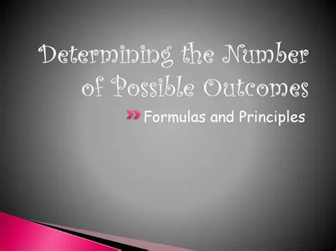 Calculating the Number of Possible Outcomes