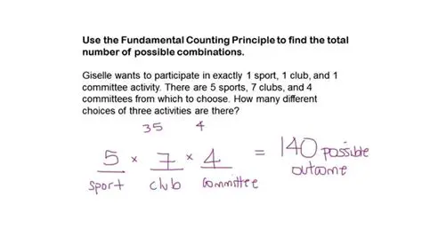 Calculating the Number of Possible Ways