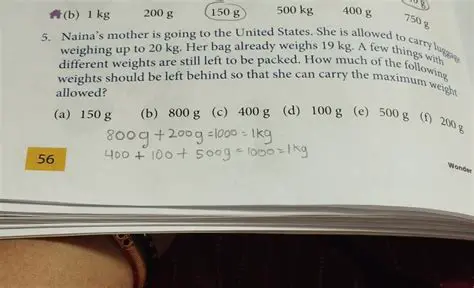 Calculating the Remaining Weight