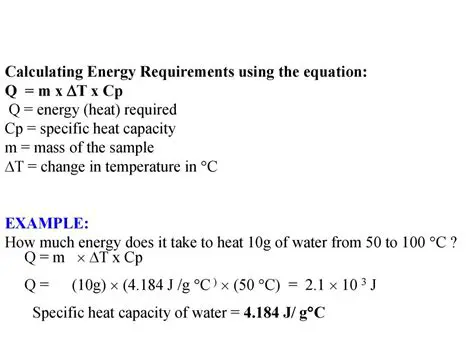 Calculating the Required Heat Energy