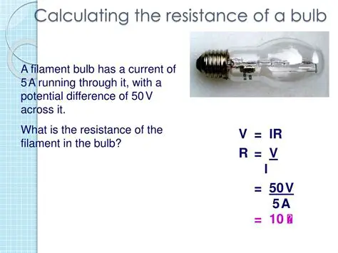 Calculating the Resistance of a Light Bulb