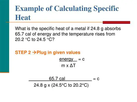 Calculating the Specific Heat Capacity