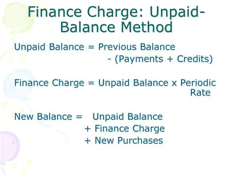 Calculating the Unpaid Balance