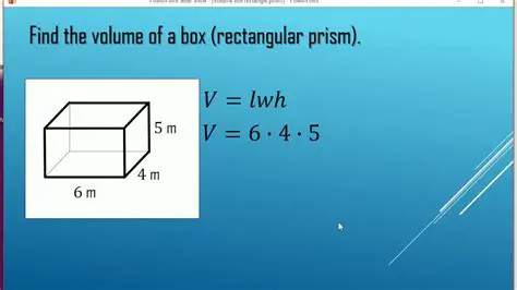 Calculating the Volume of the Rectangular Box