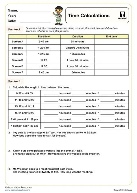 Calculating Time and Motion
