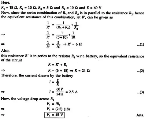 Calculating Voltage Drop Across a Single Resistance
