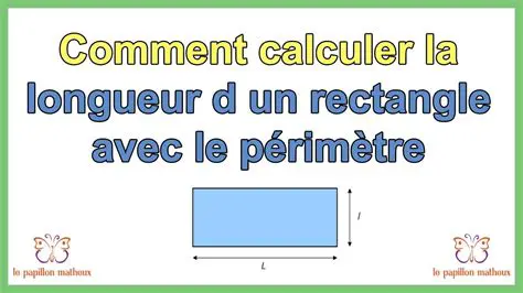 Calculer la longueur du rectangle