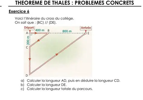 Calculer la longueur totale du parcours
