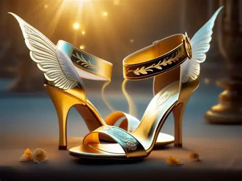 Calzado con unas sandalias aladas