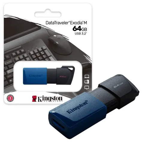 Capacidad de almacenamiento de una memoria USB de 64 GB