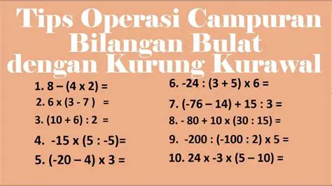 Cara menghitung operasi dalam kurung