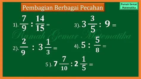 Cara Menghitung Pembagian Pecahan