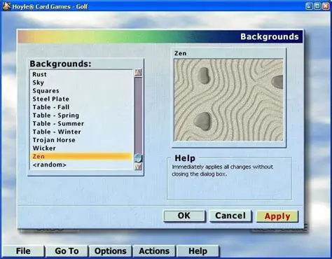 Card Backs and Backgrounds