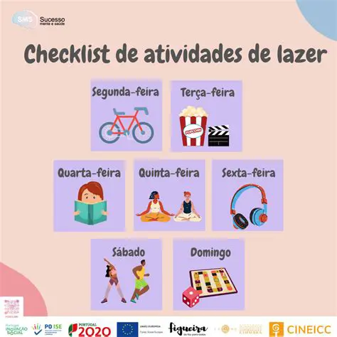 Categorias de Atividades de Lazer