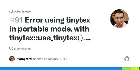 Causes of Outdated TinyTeX