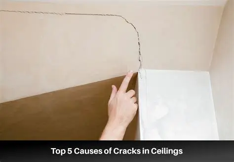 Causes of Reappearing Ceiling Cracks