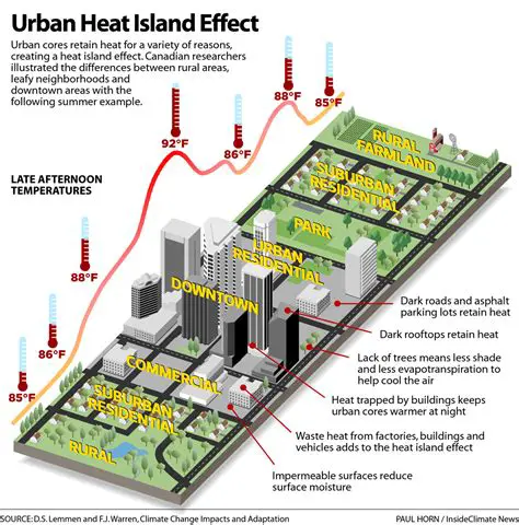 Causes of the Urban Heat Island Effect