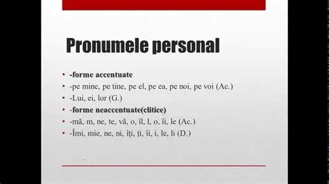Cazul Pronumelor Personale de Politete