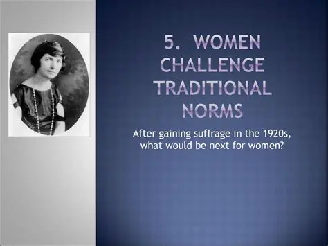 Challenge traditional norms