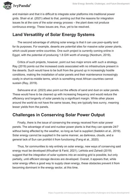 Challenges and Future Development