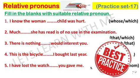 Changing the Relative Pronoun