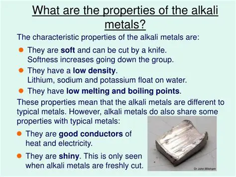 Characteristics of Alkali Metals