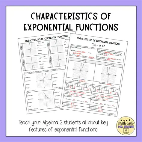 Characteristics of Exponential Functions