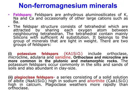 Characteristics of Ferromagnesium Minerals
