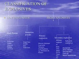 Characteristics of Low Explosives