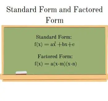 Characteristics of Standard and Factored Forms