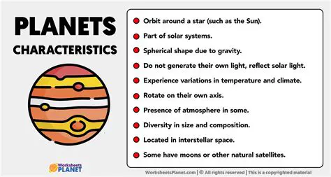 Characteristics of the Planets