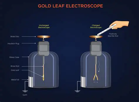 Charging a Gold Leaf Electroscope Positively by Induction