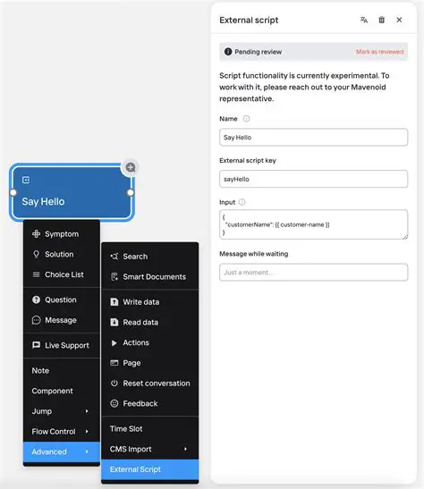 Check for external scripts