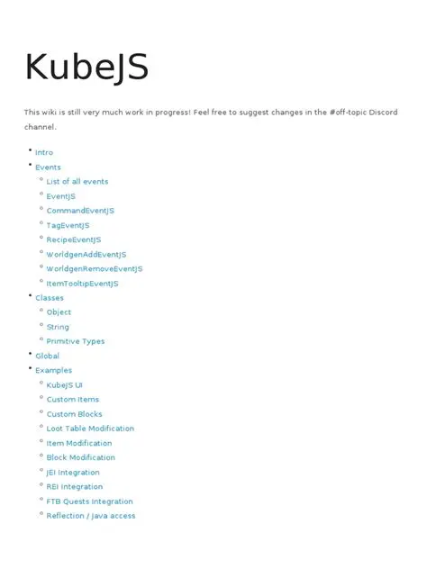 Check KubeJS configuration