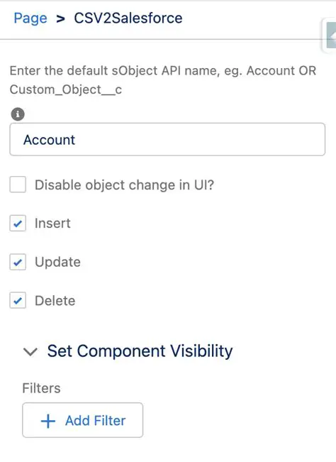 Check the component configuration