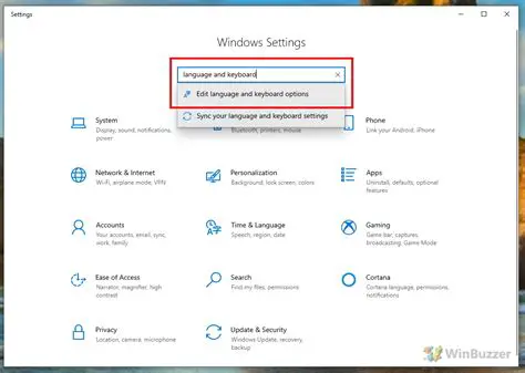 Check the language settings