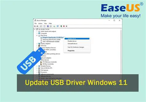 Check the USB driver configuration